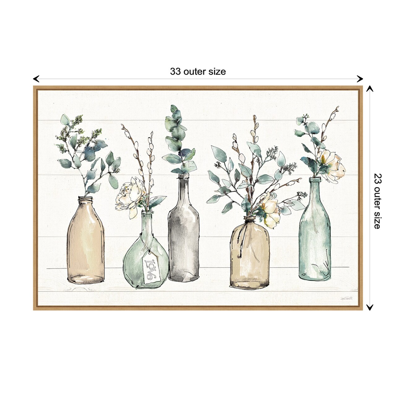 Modern Farmhouse I by Anne Tavoletti Canvas Wall Art Print Framed